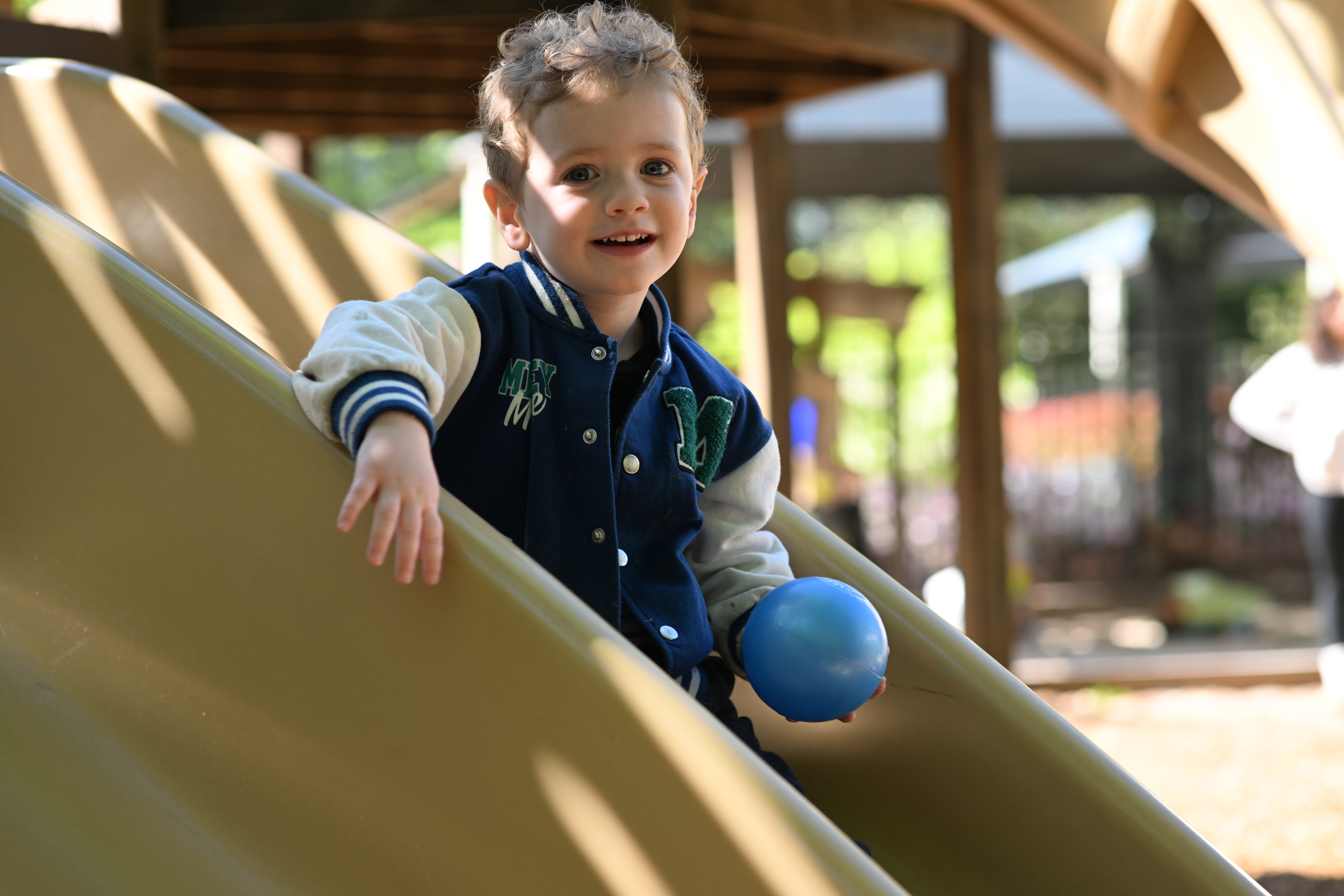 Preschooler on Playground